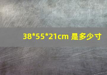 38*55*21cm 是多少寸